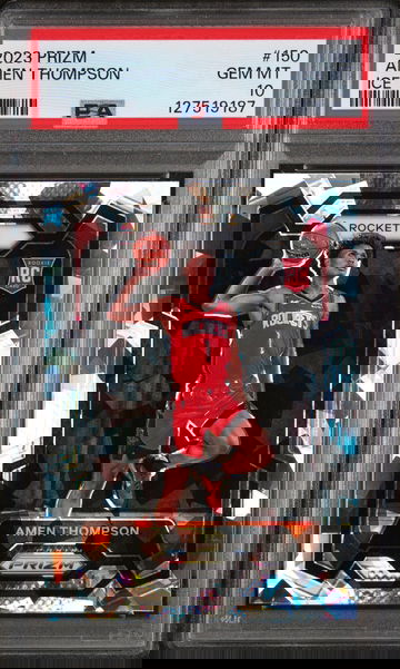 2023 Panini Prizm Ice Prizm Amen Thompson #150 PSA 10