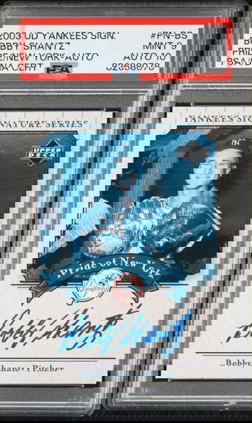 2003 UPPER DECK YANKEES SIGNATURE SERIES PRIDE OF NY AUTOGRAPH | PRIDE OF NEW YORK-AUTO. #PN-BS BOBBY SHANTZ