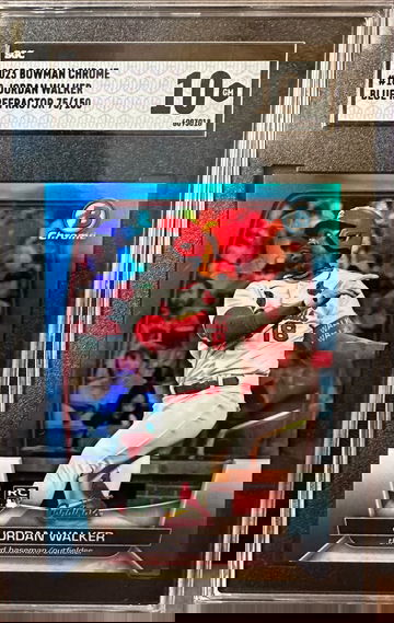 2023 Jordan Walker True Blue 75/150 Bowman Chrome RC Rookie SGC 10 Cardinals 