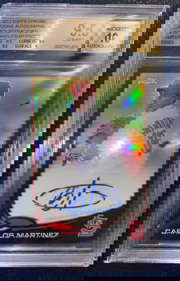 Carlos Martinez 2013 Topps Black Refractor Rookie Auto BGS 9.5 Auto 10 98/100