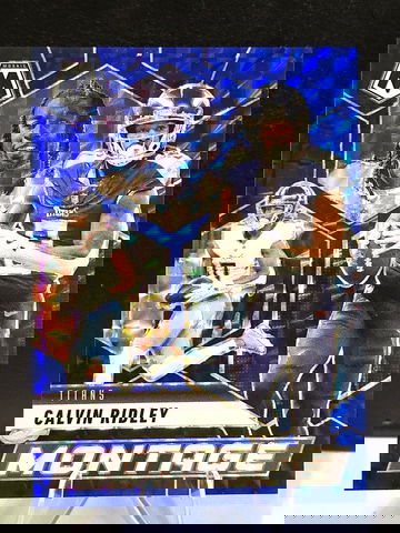 2025 Mosaic Montage  Calvin Ridley  Blue Prizm  69/99  Tennessee Titans