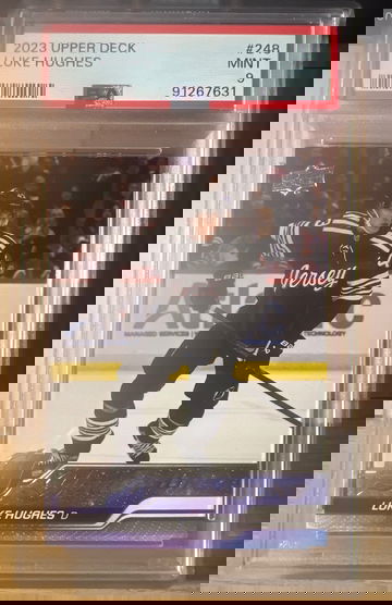 2023 Upper Deck Luke Hughes young guns PSA 9