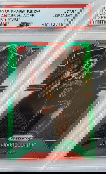 2019 Prizm De'Andre Hunter Green Prizm PSA 10