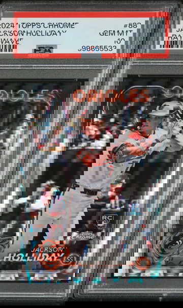 2024 Topps Chrome Raywave Refractor Jackson Holliday #88 PSA 10