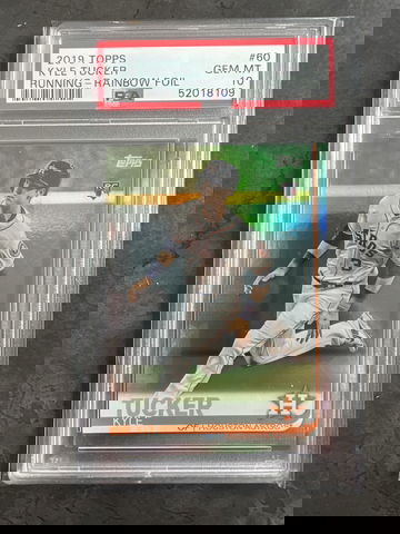 2019 Topps Series 1 Kyle Tucker Rainbow Foil Parallel #60 PSA 10 Houston Astros RC