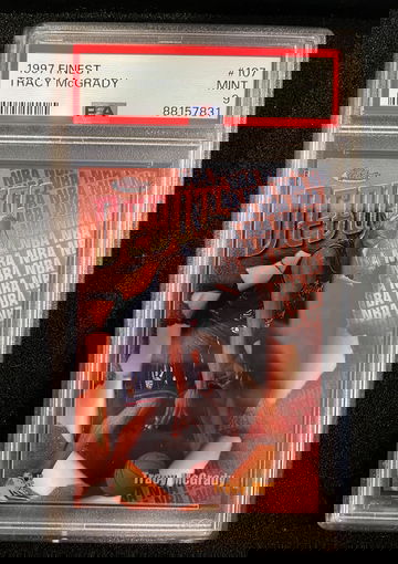 1997 Finest Tracy McGrady Rookie PSA 9