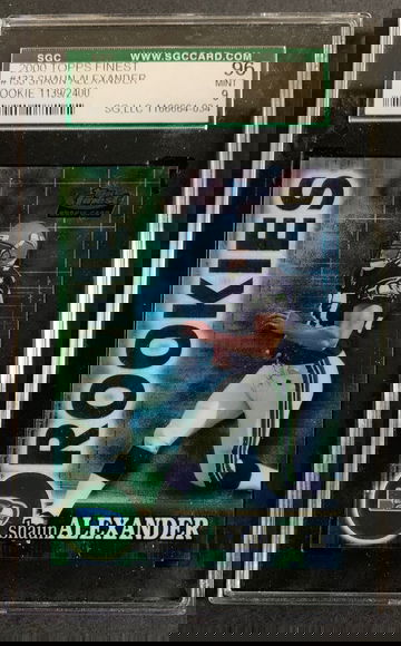 2000 Topps Finest Shaun Alexander RC #133 #d /2400 SGC 9 Mint
