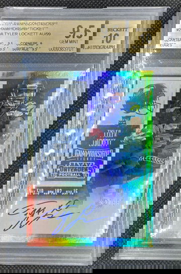 2015 Panini Contenders Championship Ticket #240A Tyler Lockett BGS 9.5/10 Auto 82/99
