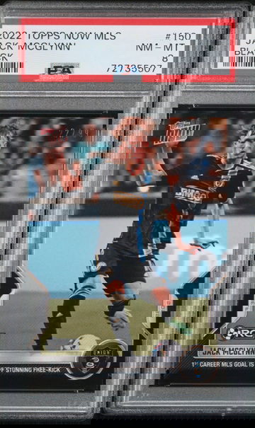 2022 Topps Now MLS Black Jack Mcglynn #150 /99 PSA 8