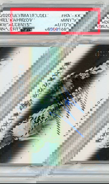 KIRILL KAPRIZOV 2020-21 Ultimate Collection Rookie Accents Auto Rc #7/35 PSA 9