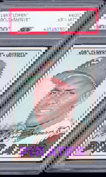 1967 TOPPS ROBERTO CLEMENTE PSA 6