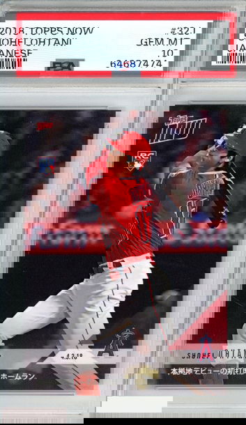 2018 TOPPS NOW SHOHEI OHTANI #32J JAPANESE ROOKIE RC ANGELS PSA 10 GEM MT