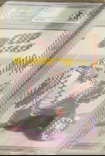 New York Rangers Mike Richter Team Issued Photograph Signed BAS