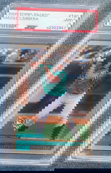 2000 Topps traded miguel cabrera PSA 9 