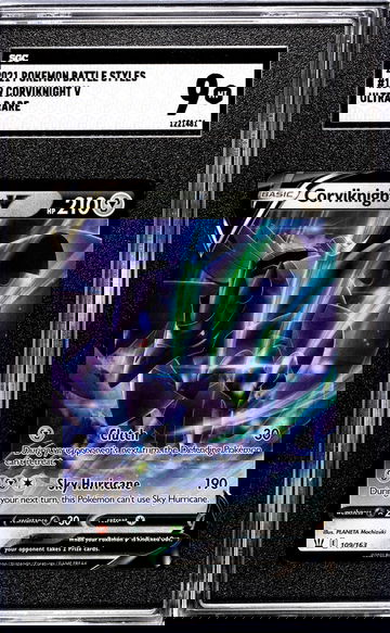 2021 Pokémon Sword & Shield Battle Styles Corviknight #109/163 V SGC 9