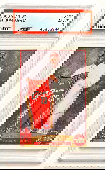 2003 Topps LeBron James #221 Rookie PSA 9
