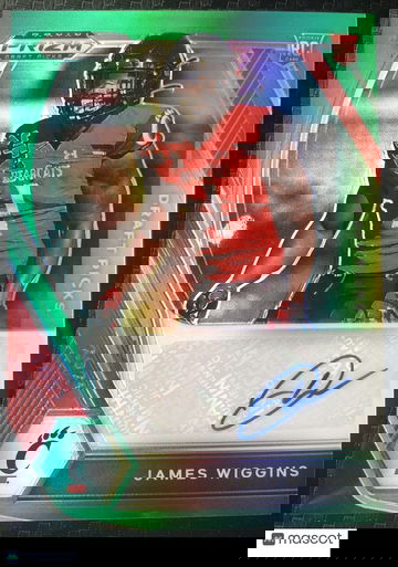 James Wiggins 2021 Prizm Draft Picks Green Rookie Autograph Cincinnati Bearcats