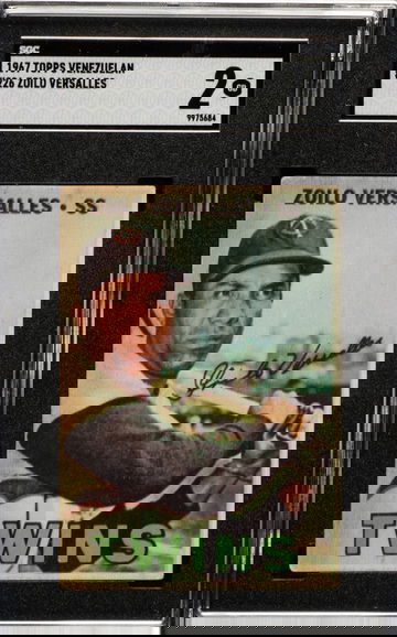 1967 Venezuelan Topps Zoilo Versalles Minnesota Twins SGC 2 Good