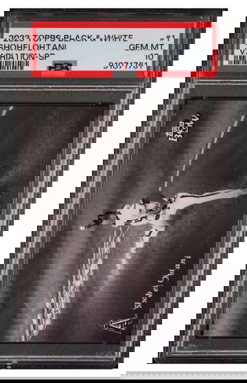 2023 Topps Black & White Baseball Shohei Ohtani SP Variation PSA GEM MINT 10 