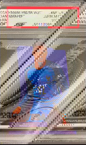2018 PANINI PRIZM WORLD CUP KYLIAN MBAPPE NEW ERA PSA 10 GEM MINT FRANCE