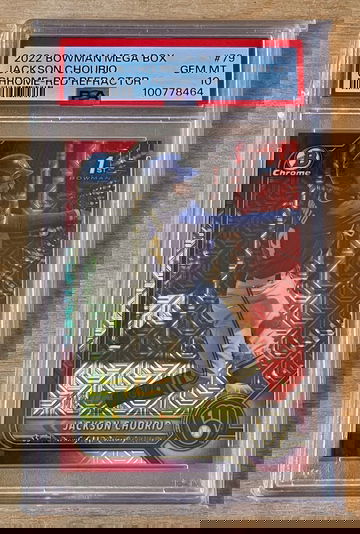 Jackson Chourio 2022 Bowman Chrome Mega Red Refractor /5