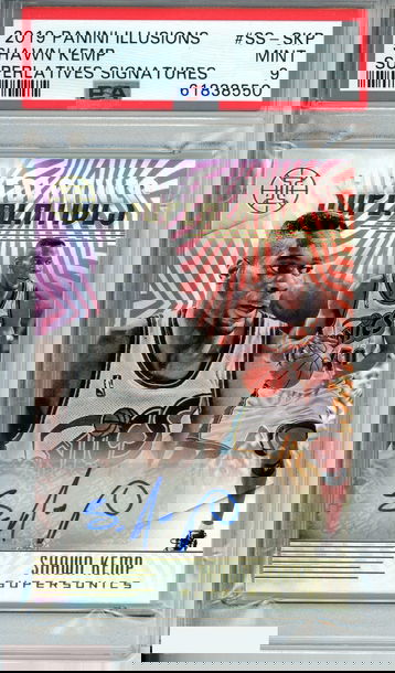 2019 PANINI ILLUSIONS SHAWN KEMP #SS-SKP SUPERLATIVES SIGNATURES PSA 9 MINT