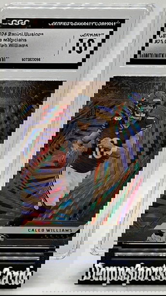 2024 Panini Illusions Caleb Williams Game Magicians RC #25 CGC 10 Bears Rookie