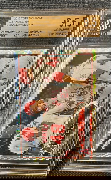 2012 Topps Chrome Mike Trout XFractor BGS 9.5 Los Angeles Angels