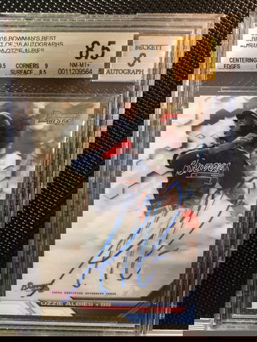 2018 bowman best Ozzie Albies auto 