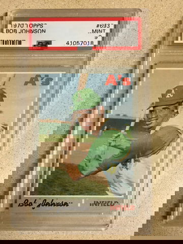 1970 Topps #693 Bob Johnson PSA 9 MINT ATHLETICS 