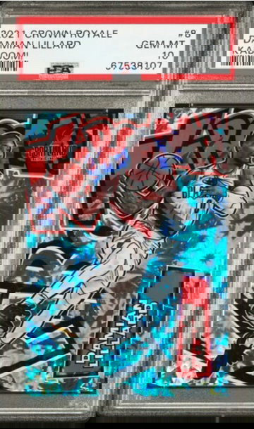 2021 Crown Royale 8 Damian Lillard Kaboom! PSA 10