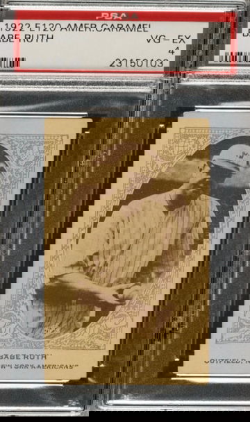 1922 American Caramel E120 Babe Ruth PSA 4 - “The Great Bambino”