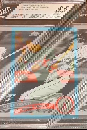 2011 Topps Update Mike Trout Walmart Blue BGS 8.5