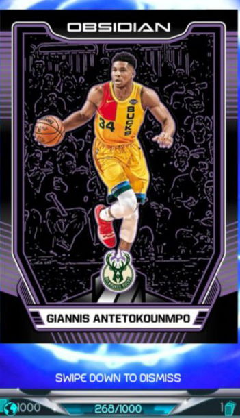 Panini Dunk Obsidian Giannis Antetokounmpo /1000