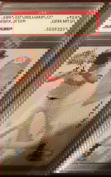 1994 Ted Williams Co. Derek Jeter Rookie PSA 10