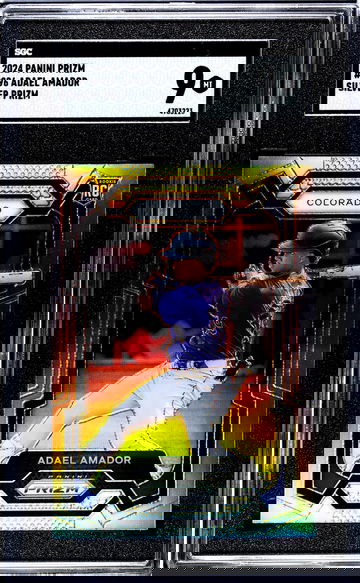 2024 Panini Prizm Silver Adal Amador #296 RC SGC 9