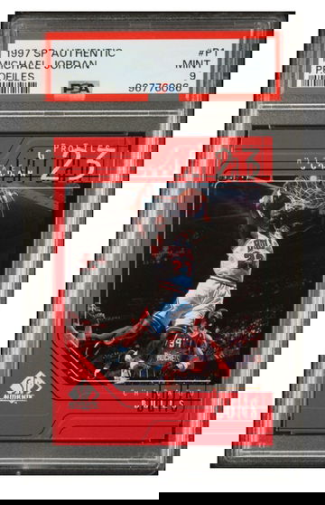 1997 SP Authentic Profiles Michael Jordan PSA 9 SUPER LOW POP