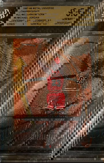 1997 Metal Universe All Millennium #5 Michael Jordan BGS 9.5 GEM MINT