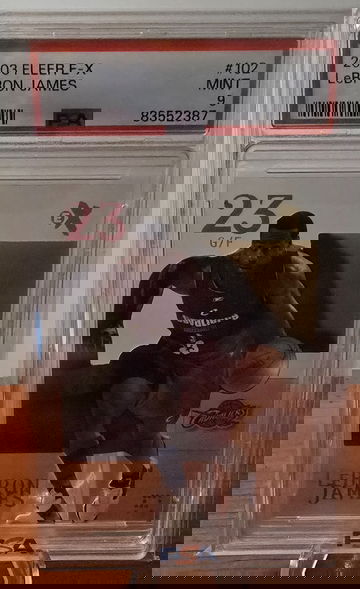 Lebron james 2003 E-X PSA 9 