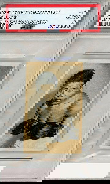 1935 UNITED TOBACCO CO WORLD-FAMOUS BOXERS JOE LOUIS #1 PSA 2 GOOD