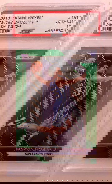 2018 Marvin Bagley III Rookie Green Prizm PSA 10