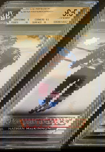 2013-14 Upper Deck Nathan MacKinnon Young Guns BGS 9.5