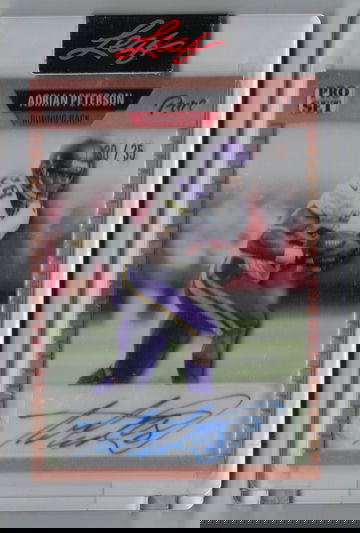 2023 Leaf 89-AP2 Adrian Peterson Autograph card Leaf Sealed Nr Mt Mint