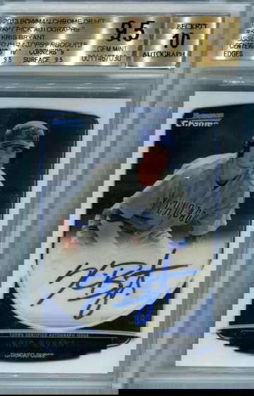 2013 Bowman Chrome Kris Bryant '14 products BGS 9.5 auto 10