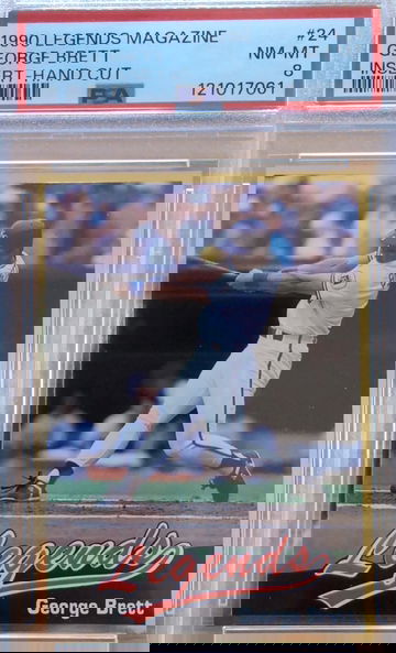 1990 Legends Mag George Brett PSA 8 low pop!