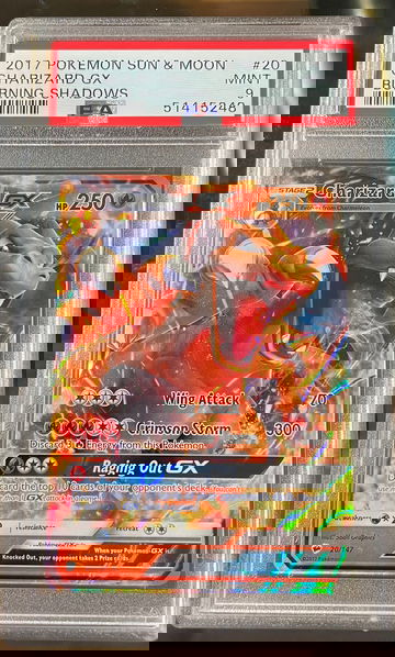 2017 Pokémon Burning Shadows Charizard GX PSA 9
