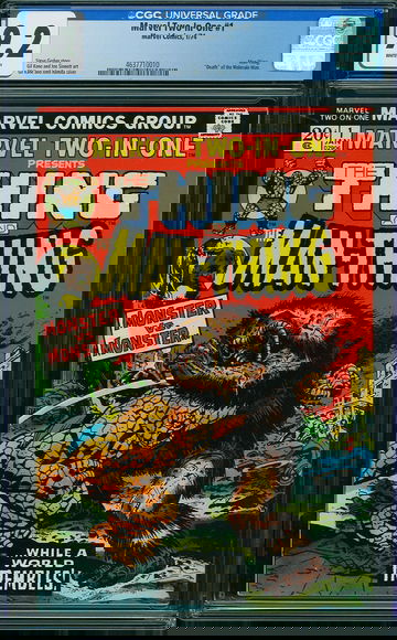 MARVEL TWO-IN-ONE #1, CGC 9.2 NM-