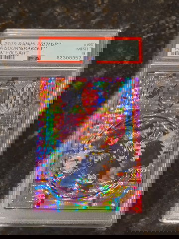 2019 Panini Prizm Draft Picks Saquon Barkley Pink Pulsar Stained Glass #84 PSA 9