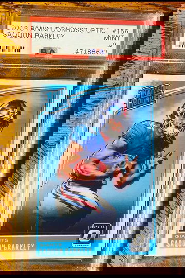 2018 Optic Saquon Barkley Rookie PSA 9 Giants RC