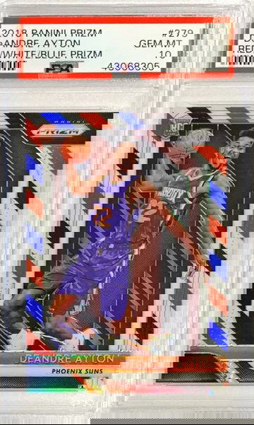 Deandre Ayton Prizm RWB PSA 10